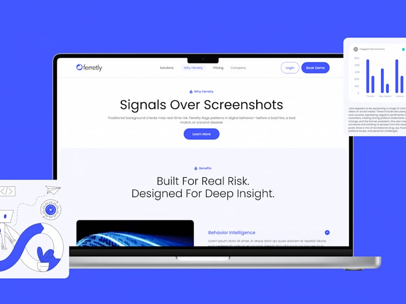 Cover image for Ferretly Website Rebuild  Webflow Designer