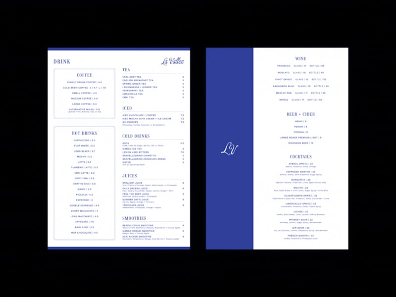 Cover image for Drinks Menu Design | Bar, Cafe, Restaurant