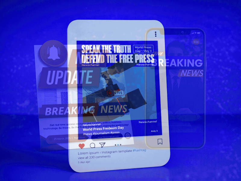 Cover image for Social Media Design Series for News Channel