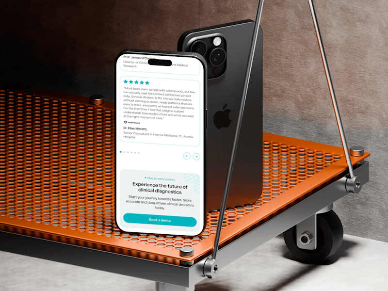 Cover image for Landing Page Design for Synovia AI