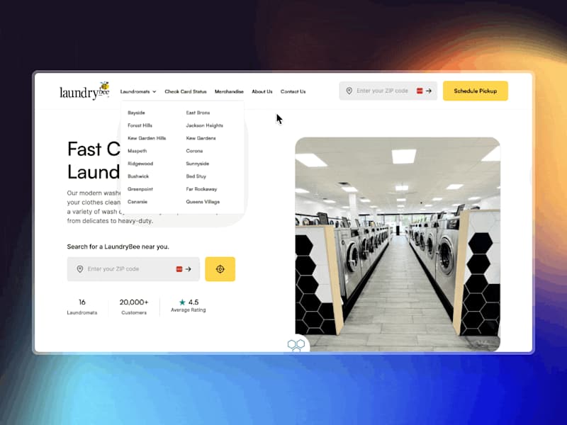 Cover image for LaundryBee Website Redesign & Webflow Development