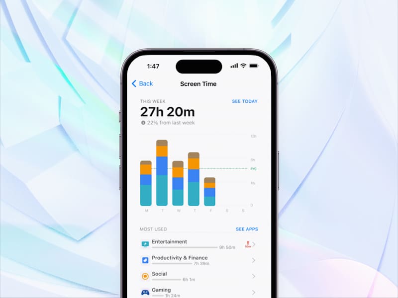Cover image for UX & Motion Design 💠 Screen Time Mobile App