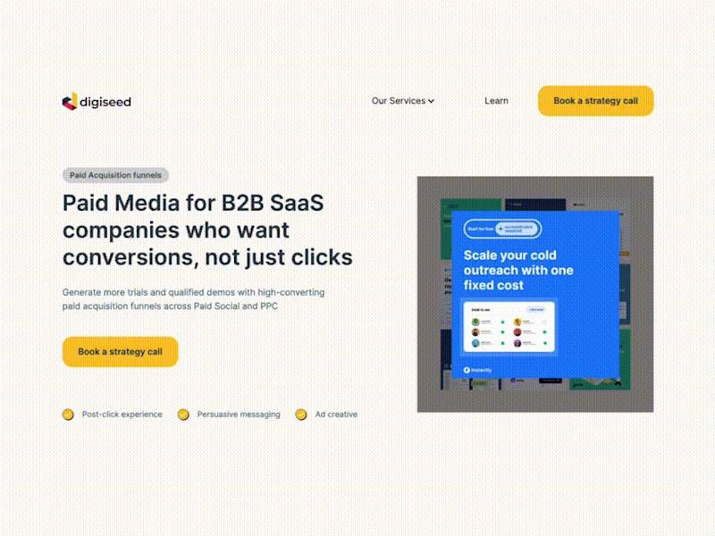 Cover image for Full-stack Website Redesign & Development for B2B SaaS Agency