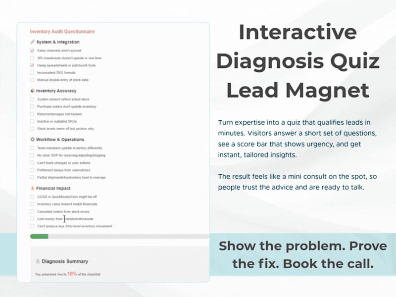 Cover image for Interactive Diagnosis Quiz Lead Magnet