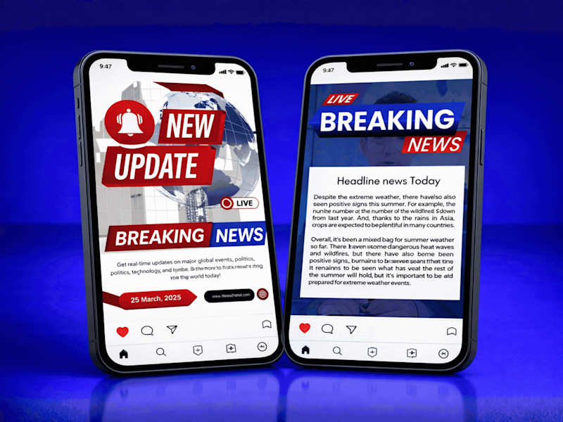 Cover image for Social Media Design Series for News Channel