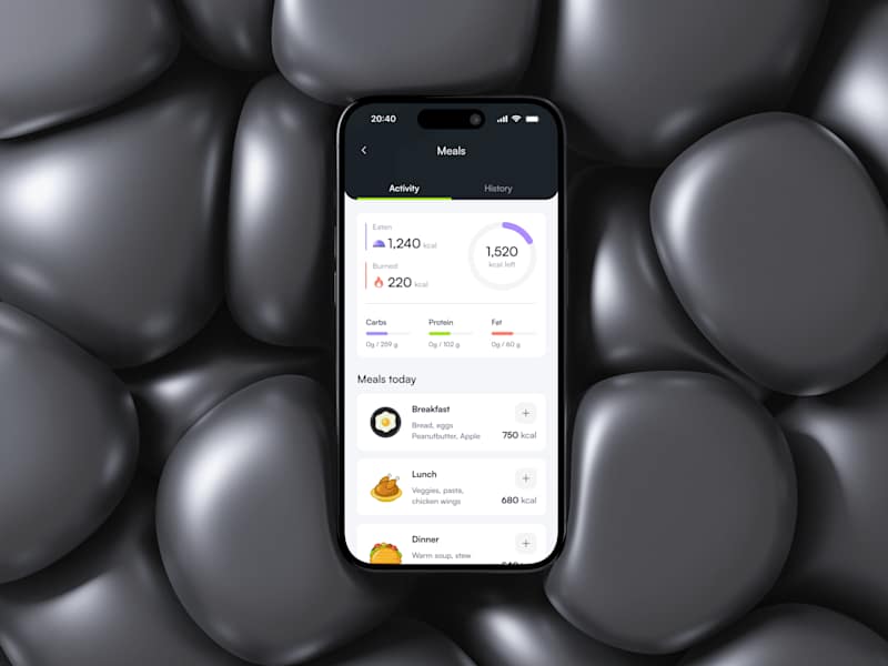 Cover image for Fitfam - Mobile app design for fitness, health & community