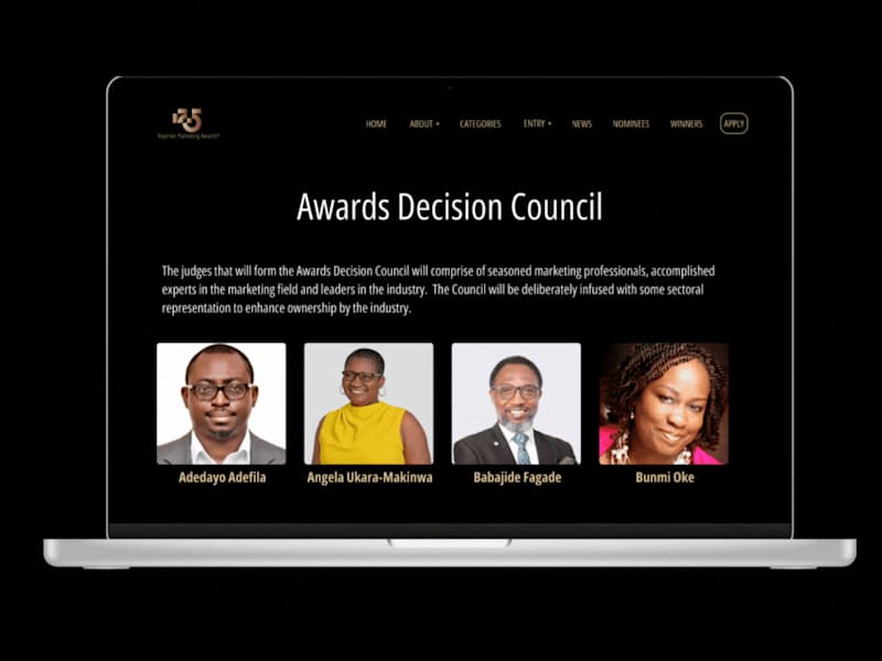 Cover image for Nigerian Marketing Awards Website