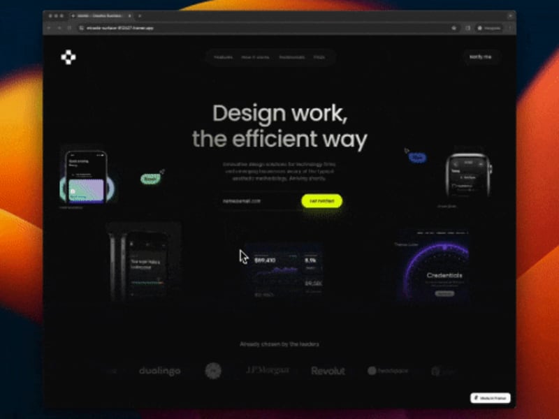 Cover image for Atomic – Creative Business Landing Page Template for Framer