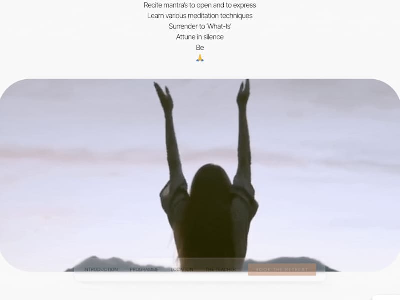 Cover image for Patanjali Yoga Retreats ~ Landing Page