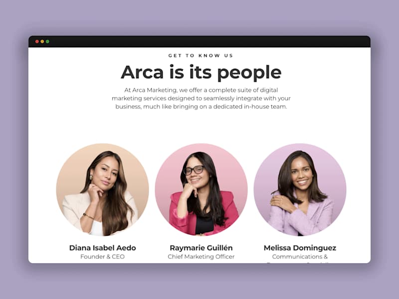 Cover image for Arca Marketing Website Redesign