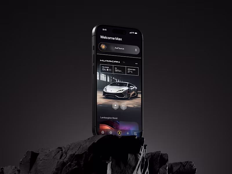 Cover image for Lamborghini / App UX/UI Redesign