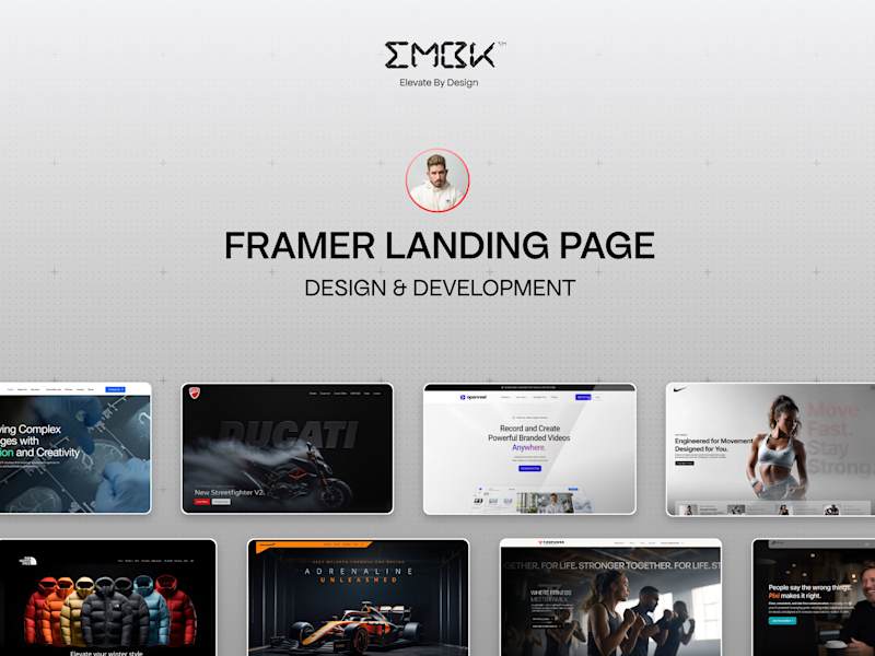 Cover image for Framer • Landing Page Design & Development