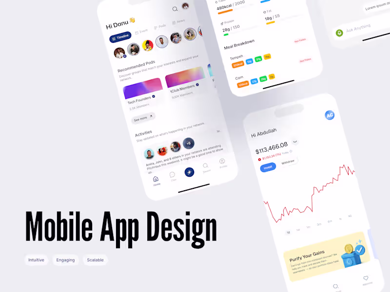 Cover image for Clean, Functional & Scalable Mobile App Design