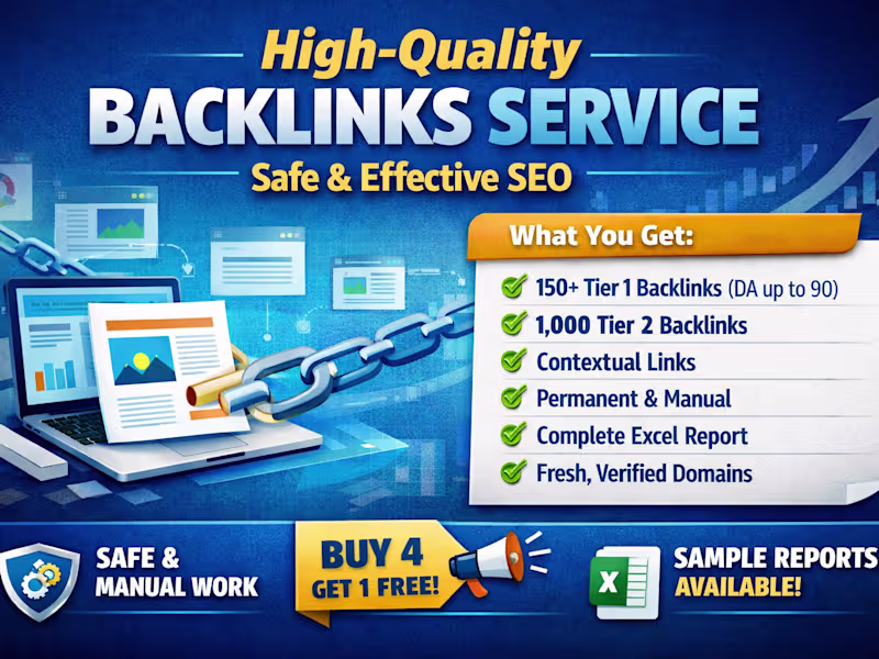 Cover image for I will do 150 backlinks strategy for SEO