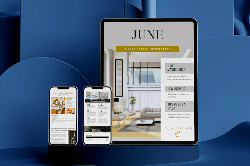 Cover image for 12 Month Email Newsletter For Real Estate Client