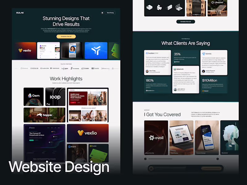 Cover image for Modern Professional Website Design