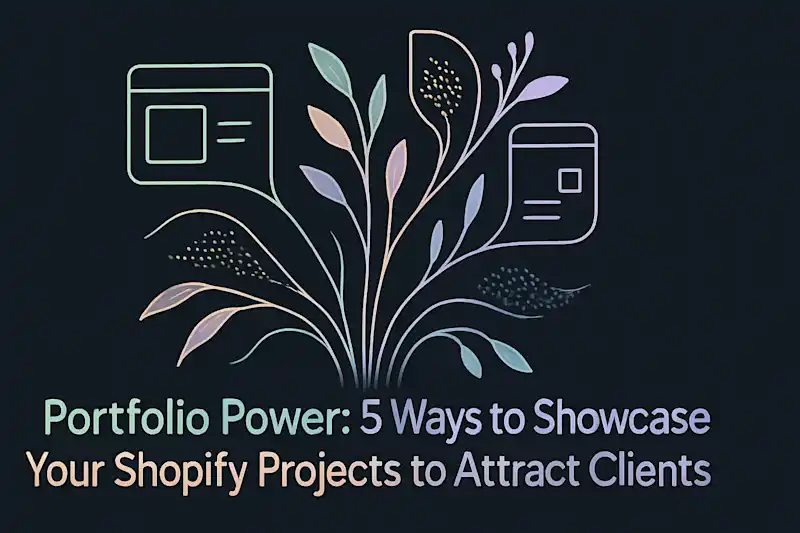 Cover image for Portfolio Power: 5 Ways to Showcase Your Shopify Projects to Attract Clients
