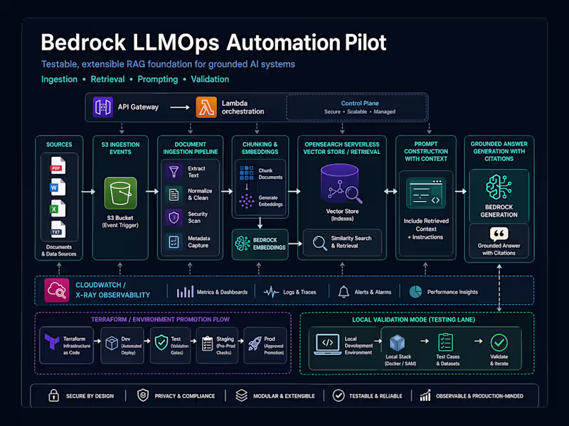 Cover image for Designed a practical LLMOps /