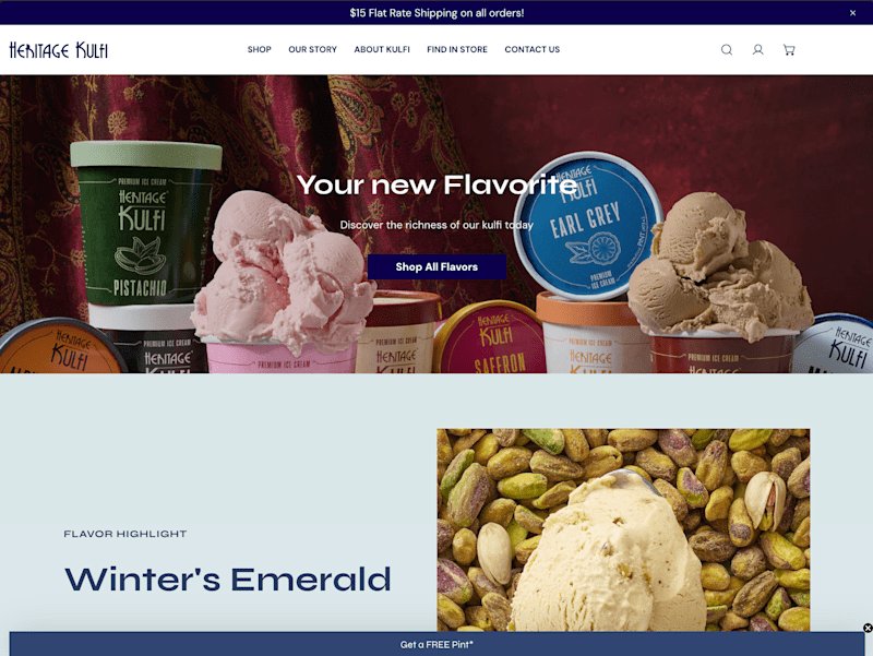 Cover image for Heritage Kulfi E-commerce store