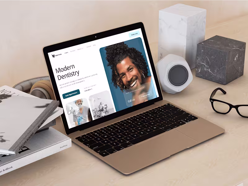 Cover image for Modern Dental Website Design