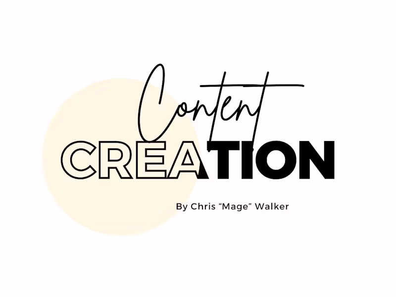 Cover image for 5 Day Content Calendar Creation