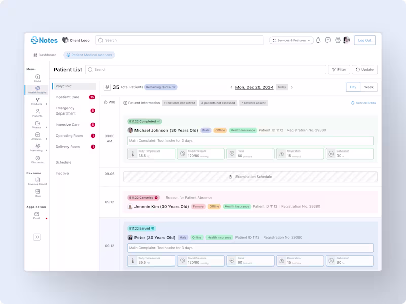 Cover image for Notes Webapp - ERP for Healthcare