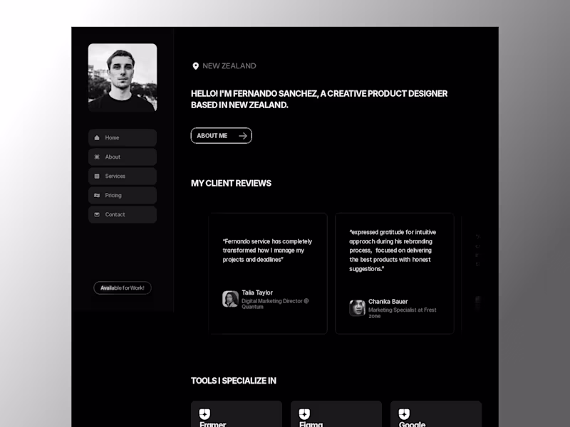 Cover image for Figma to Framer Website Development