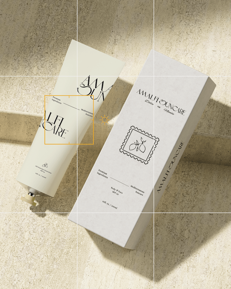 Cover image for Brand Identity, Content Design + Social Strategy: Amalfi Suncare