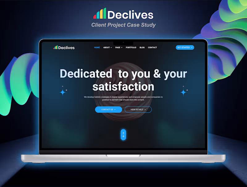 Cover image for Declives — Corporation Website Design