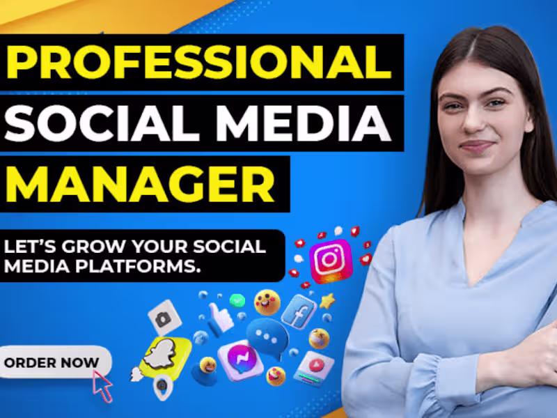 Cover image for Social Media Manager | Facebook | Instagram | TikTok | LinkedIn