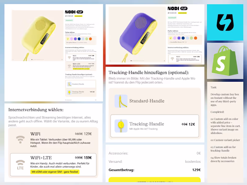 Cover image for Custom Buy Box Development for NODI Kids
