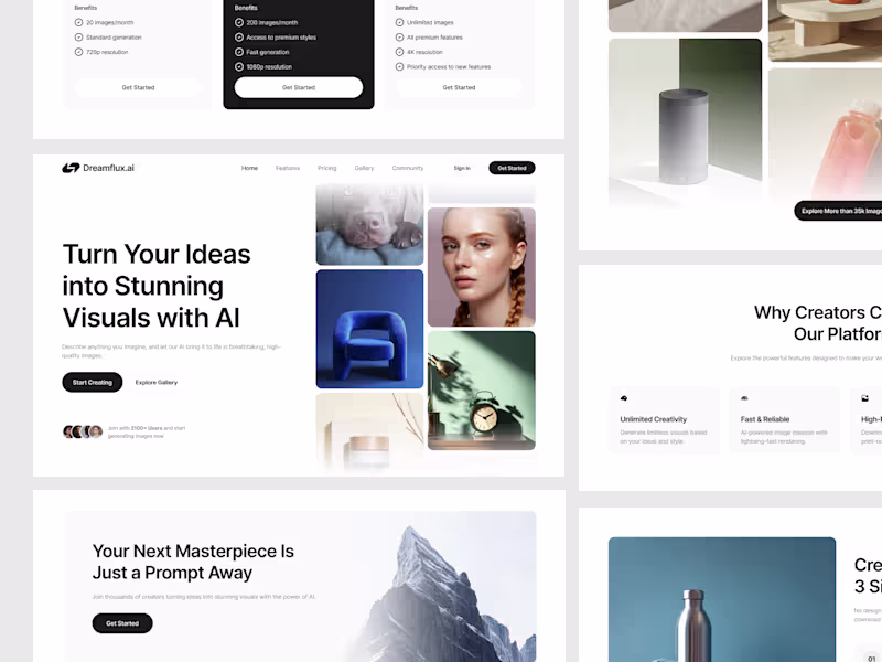 Cover image for Dreamflux AI Website Design