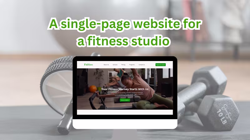 Cover image for FitHive - Fitness Studio Website