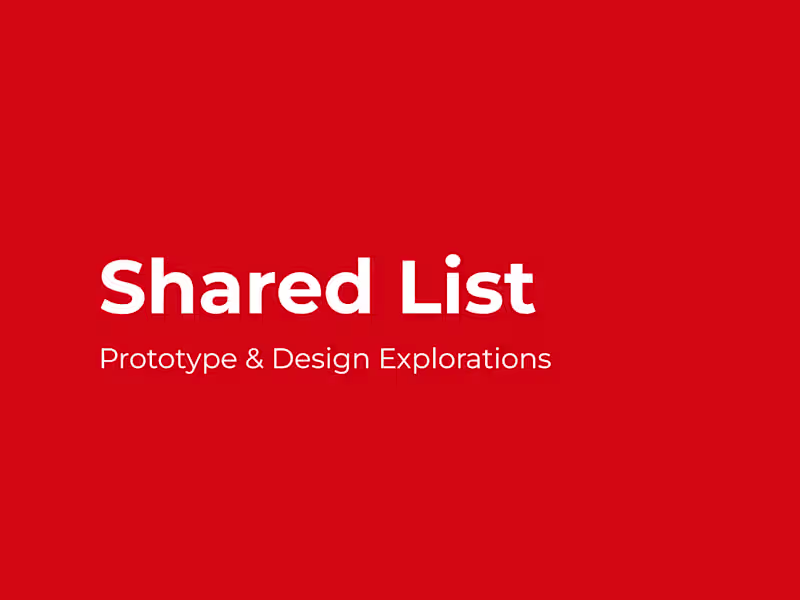 Cover image for Shared Lists