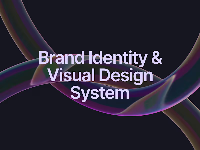 Cover image for Strategic Brand Identity & Visual Design System