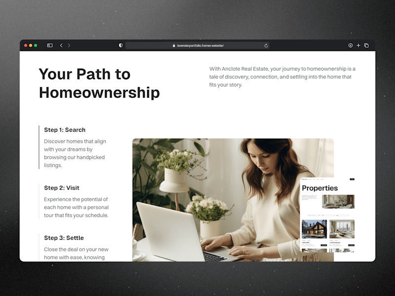 Cover image for Anclote | Real estate Framer website
