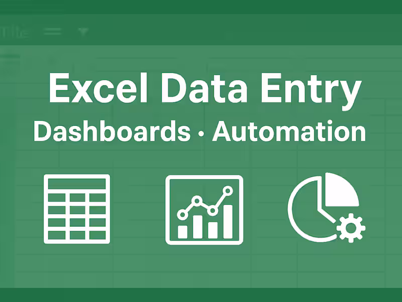 Cover image for Professional Excel Data Cleaning, Analysis & Dashboard Creation