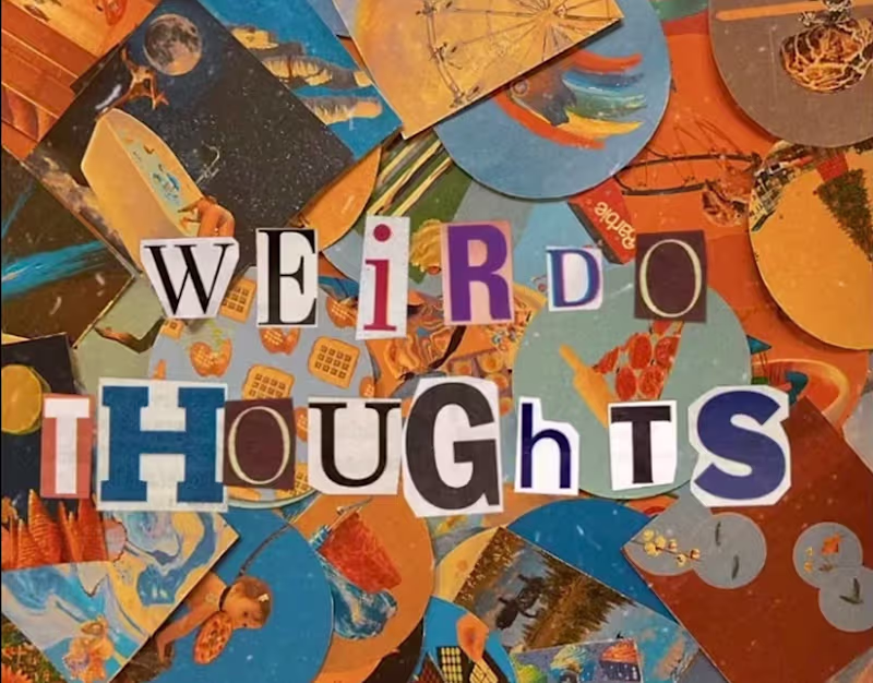 Cover image for Weirdo Thoughts - Collage Arts 