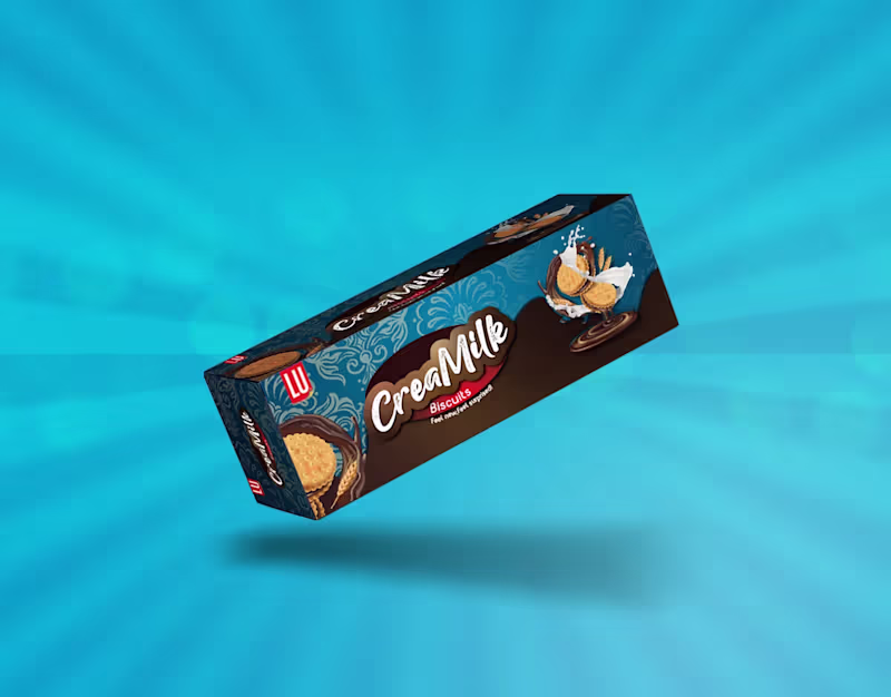 Cover image for CreaMilk Biscuit Packaging