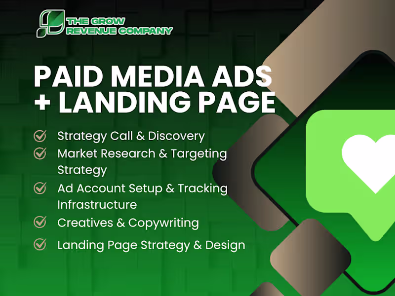Cover image for Paid Media Ads - Google, Meta & X Ads + Landing Pages