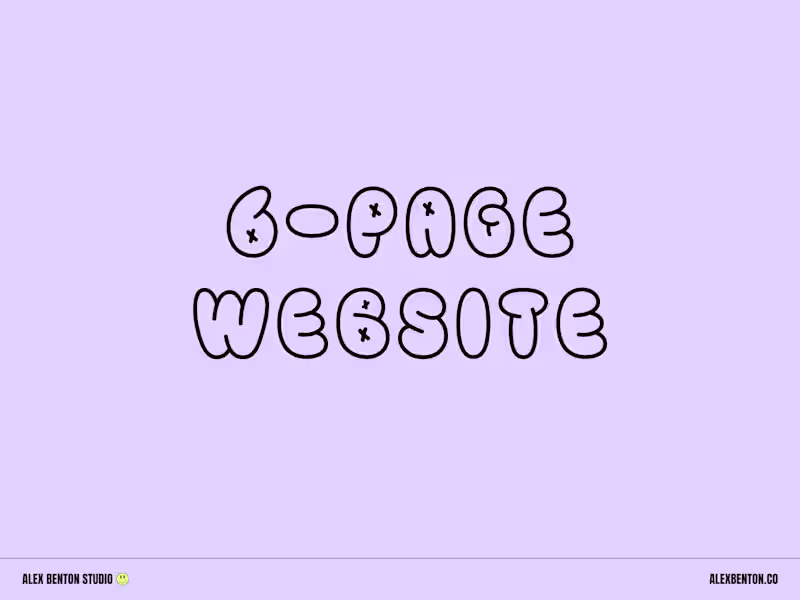 Cover image for 6-Page Squarespace Website