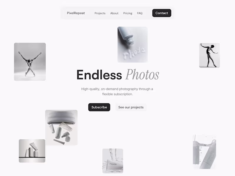 Cover image for PixelRepeat - Landing page design & Framer development