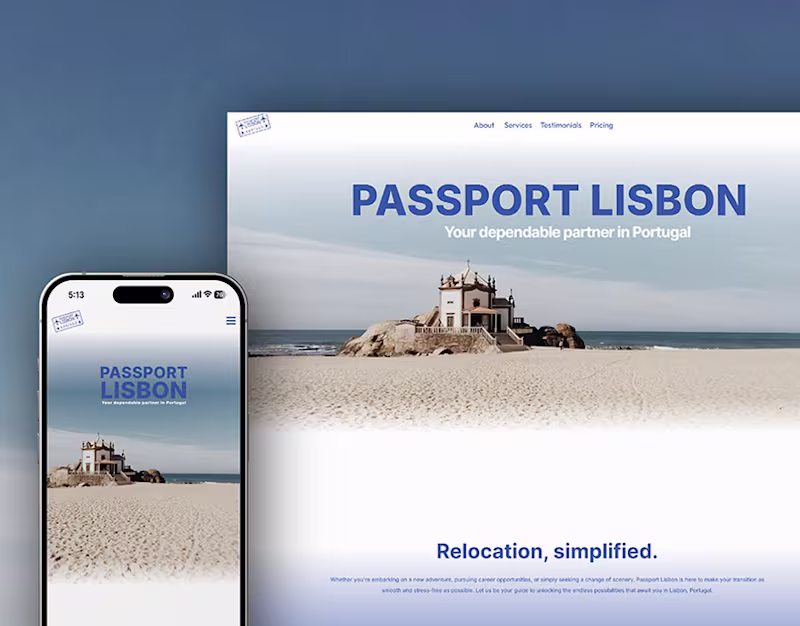 Cover image for FRAMER LANDING PAGE + BRANDING :: PASSPOR TLISBON