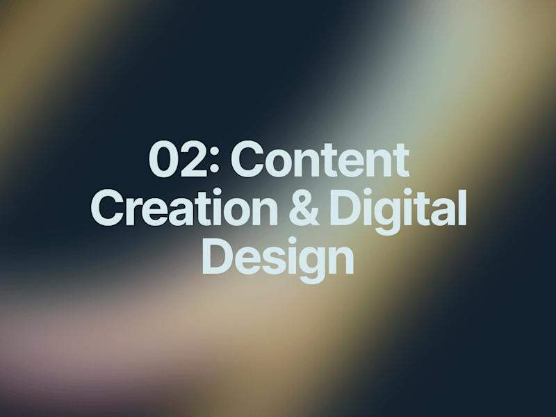Cover image for Content Creation & Digital Design