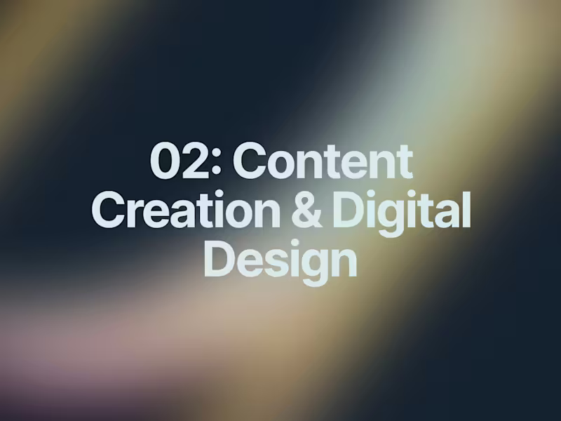 Cover image for Content Creation & Digital Design