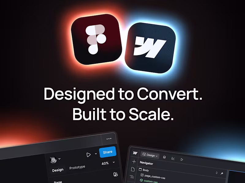 Cover image for Multi-Page Website Design & Build. (Figma to Webflow)