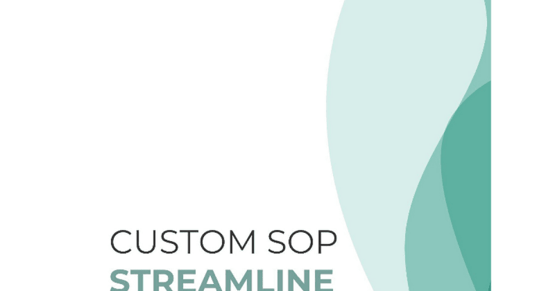 Cover image for Custom SOP to Streamline Your Workflow