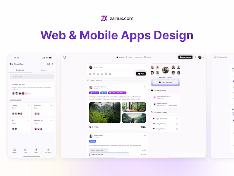 Cover image for Web & Mobile Apps Design