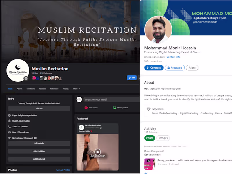 Cover image for Full SEO Optimized Social Media Profiles
