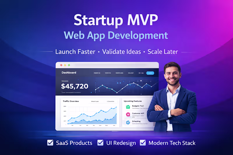 Cover image for Startup MVP Web App Development